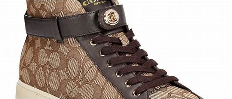 Coach high top sneakers